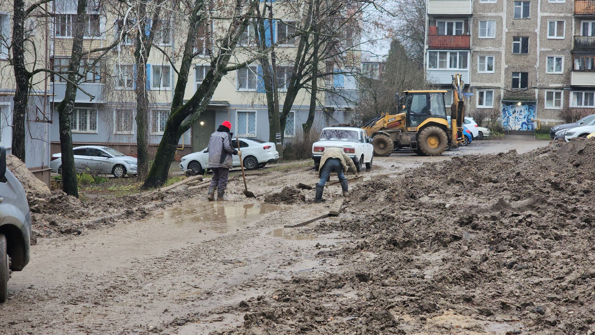 кашира, благоустройство, ремонт тепловых сетей, земляные работы, территориальный отдел,