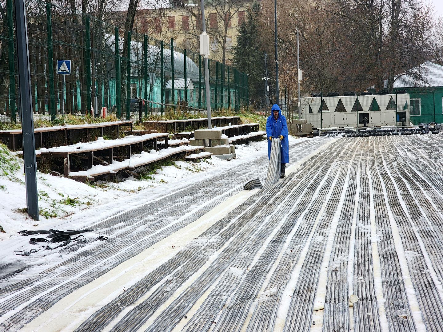 солнечногорск, каток, зима, жители , лед,