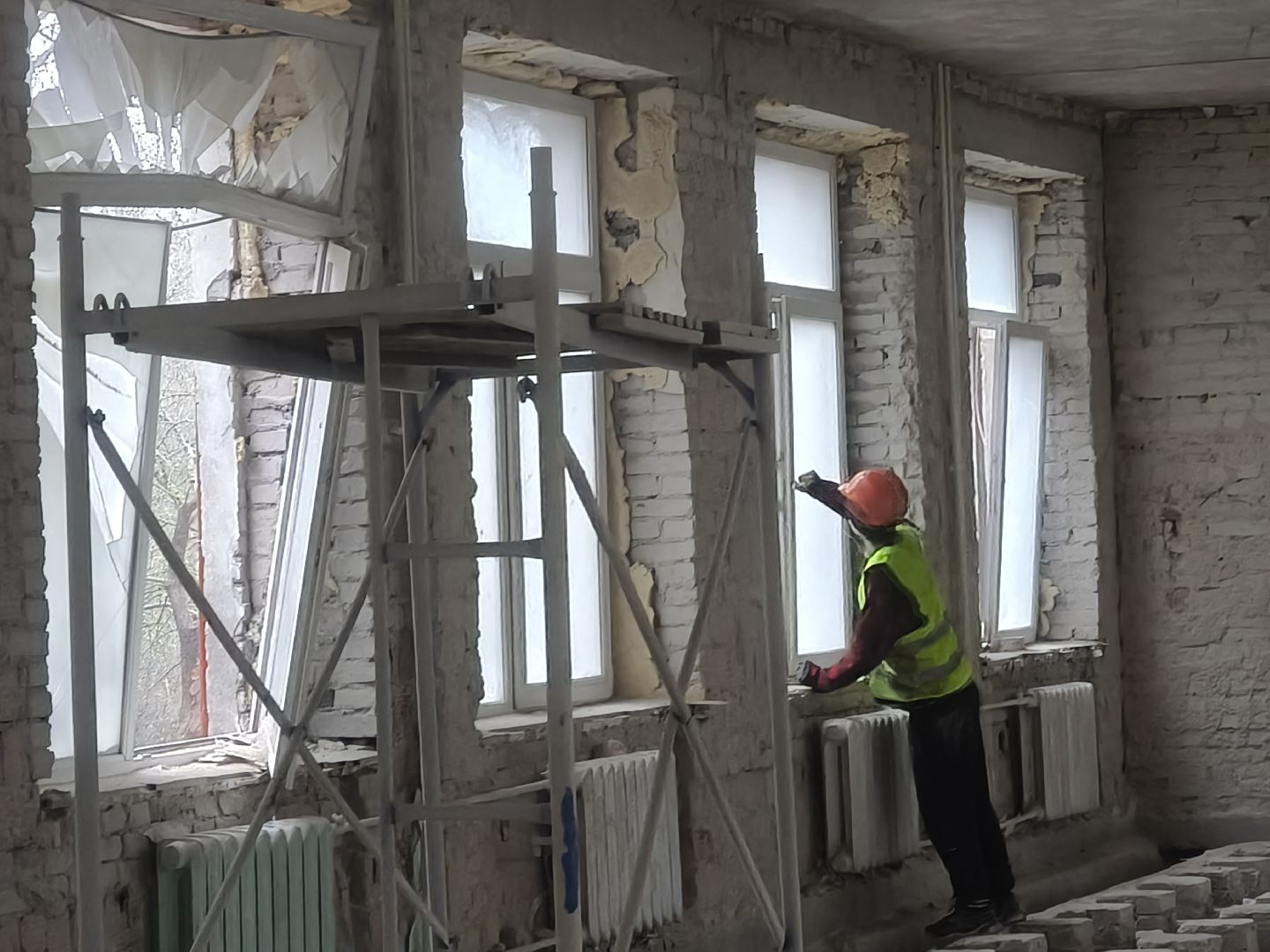 одинцовский округ, часцы, ремонт школы,