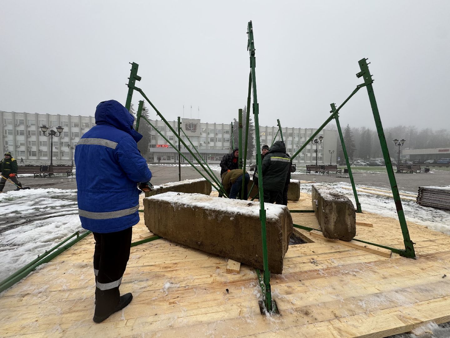 Сергиев Посад, Советская площадь , главная елка,