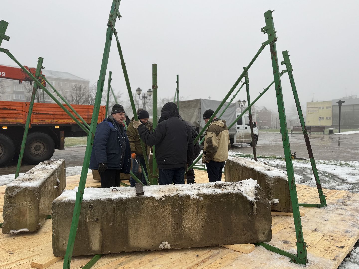 Сергиев Посад, Советская площадь , главная елка,