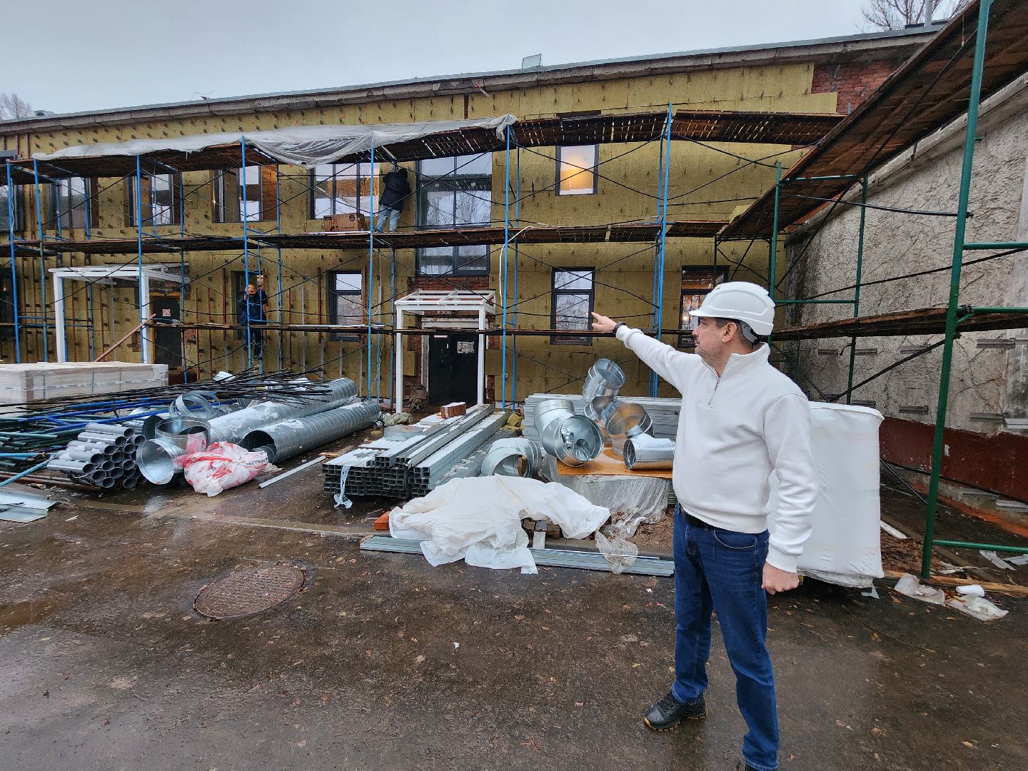 чехов, улица ильича 34а, детский сад, дошкольное отделение, лицей 4, капитальный  ремонт, капремонт здания, благоустройство территории , детские площадки, игровые элементы, пешеходные дорожки, освещение, лавочки и урны, детские павильоны, горки качели песочницы, фасадные работы , внутренняя отделка помещений ,госпрограмма московской области,