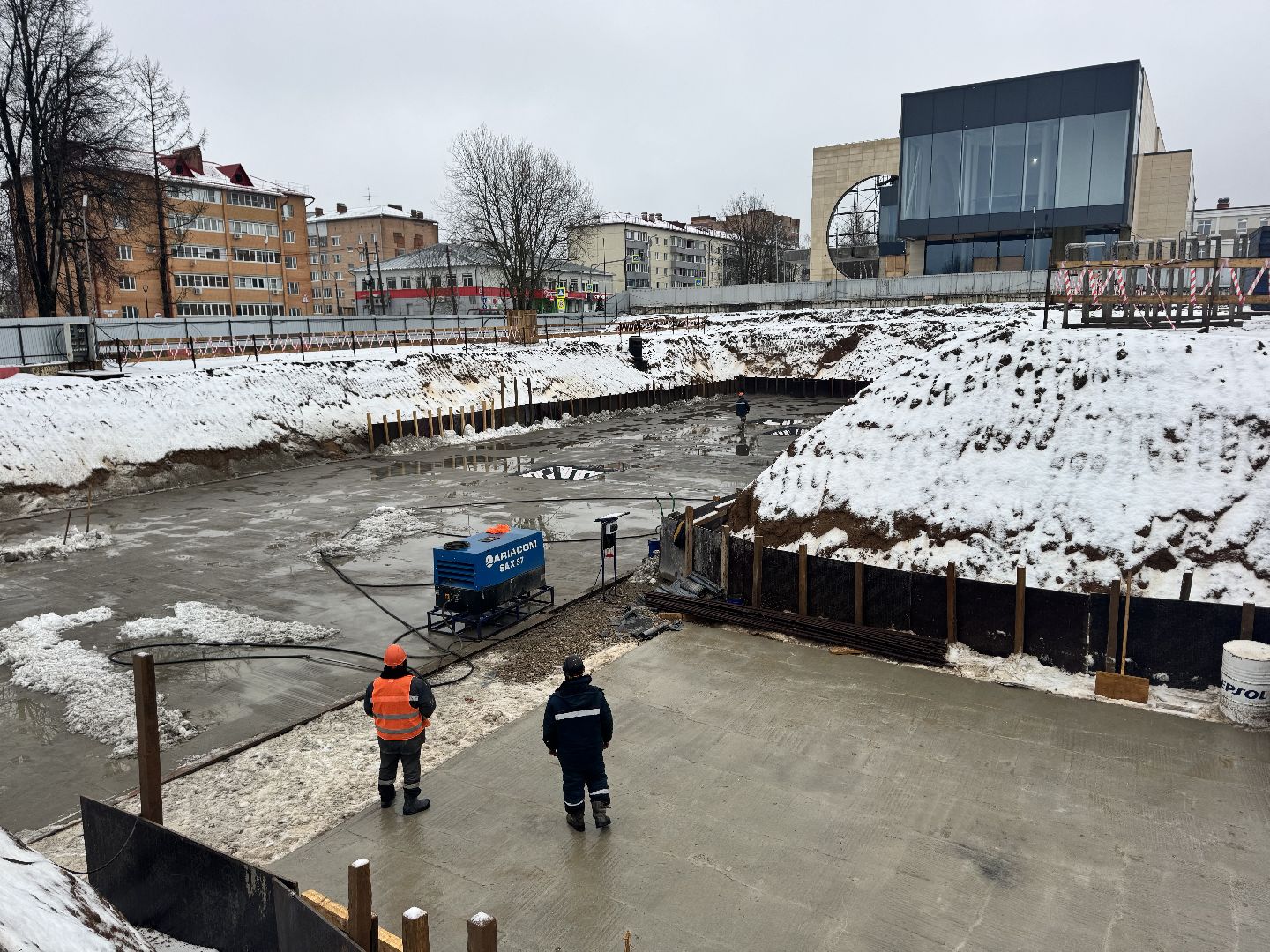 шаховская, строительство дома, стройка,