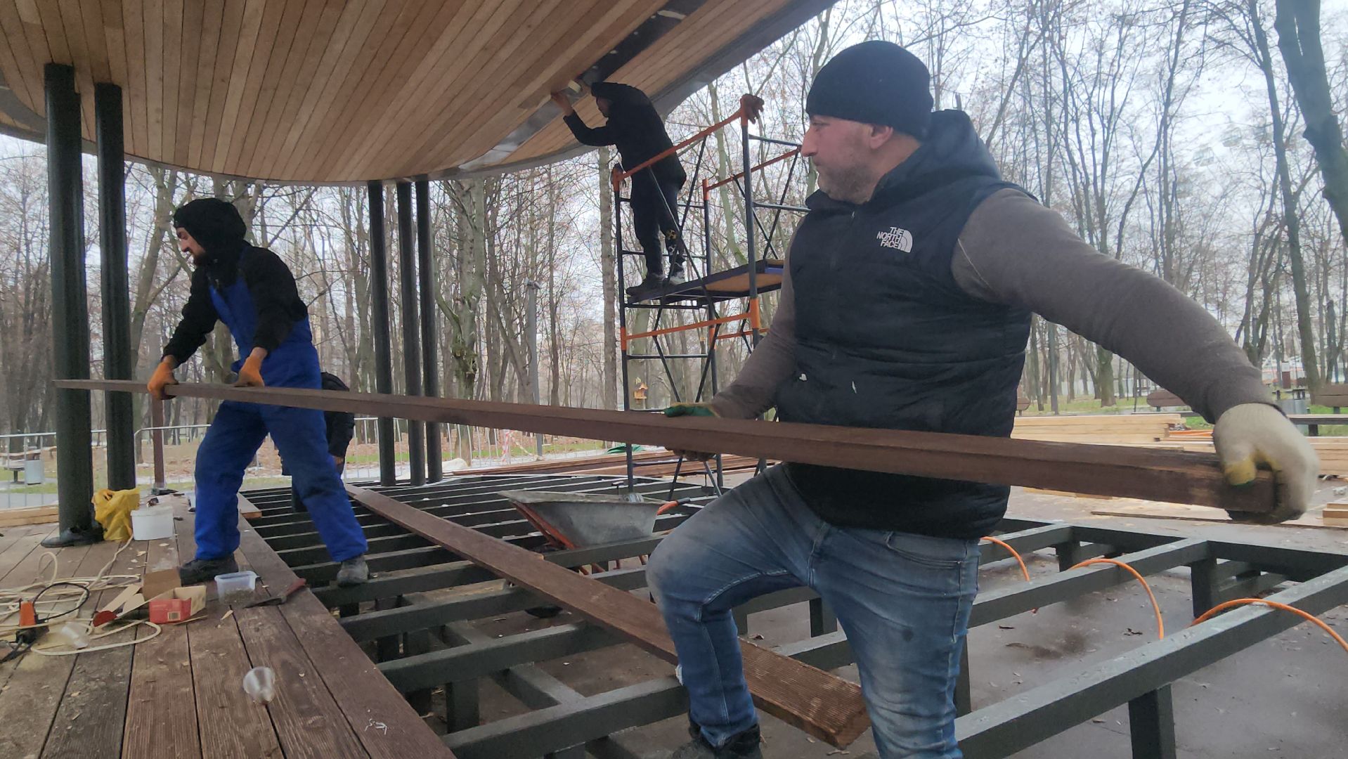 Люберцы, наташинский парк,строители,