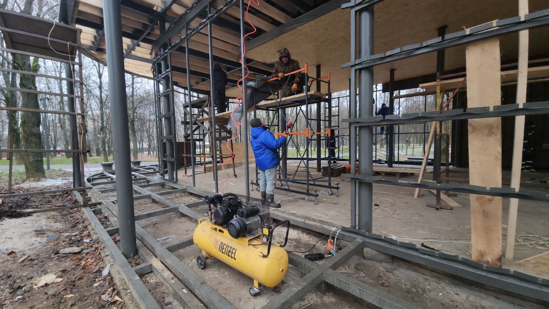 Люберцы, наташинский парк,строители,