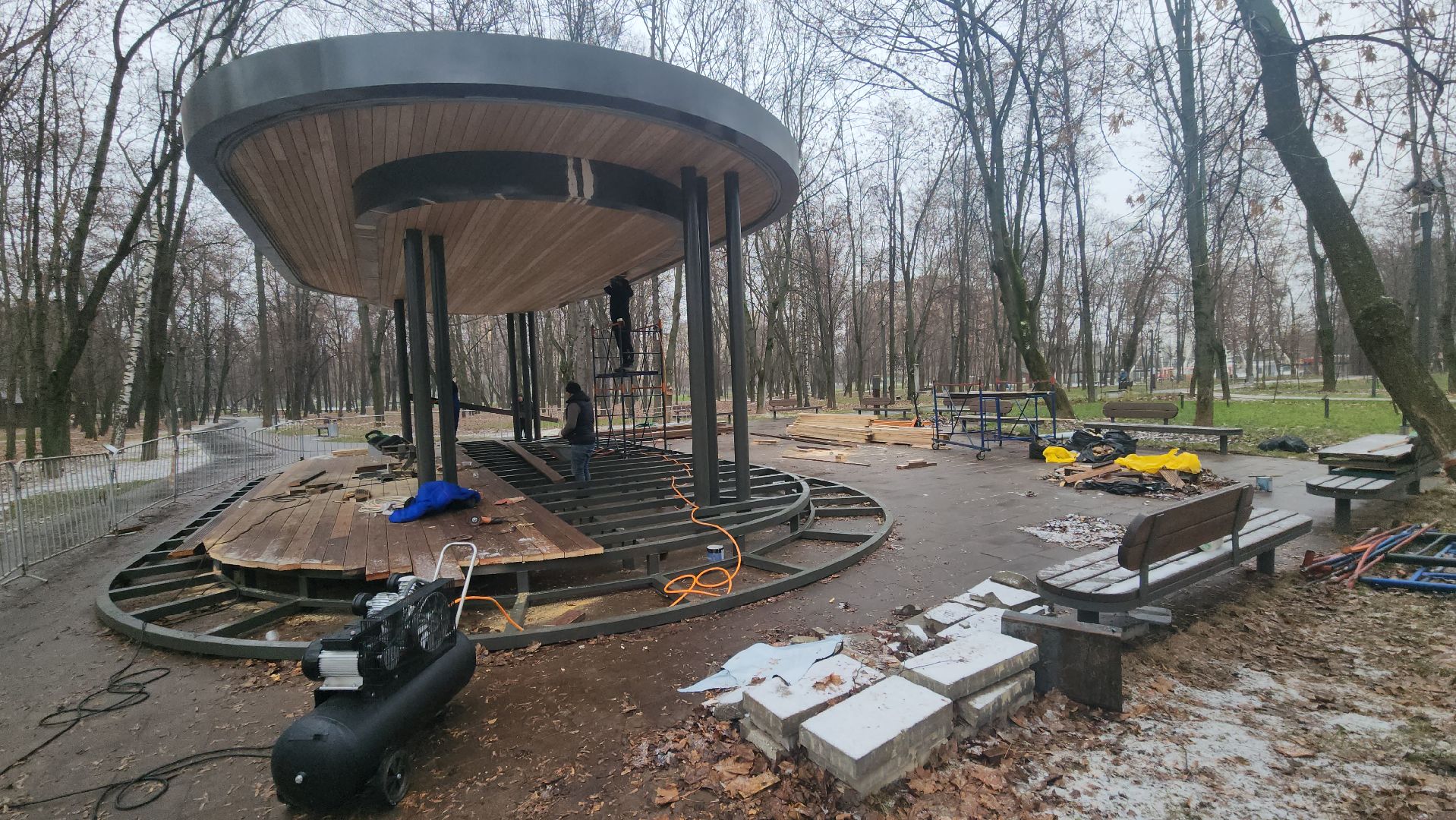 Люберцы, наташинский парк,строители,