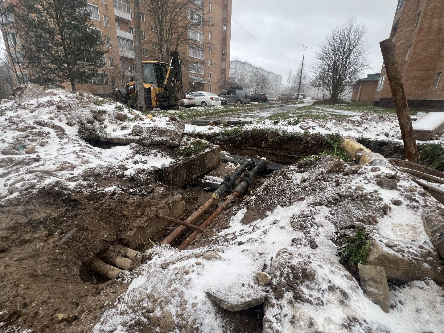 Благоустройство, Талдомский округ, Теплотрассы , Теплотрассы талдом, Запрудня теплотрасы,