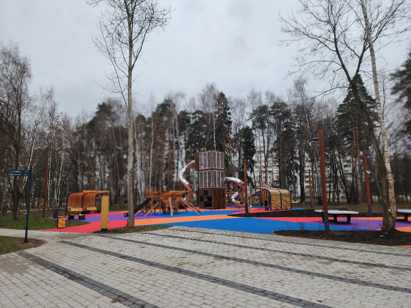 королёв, благоустройство парка папанинская дача, микрорайон юбилейный, сквер на пушкинской в королеве,