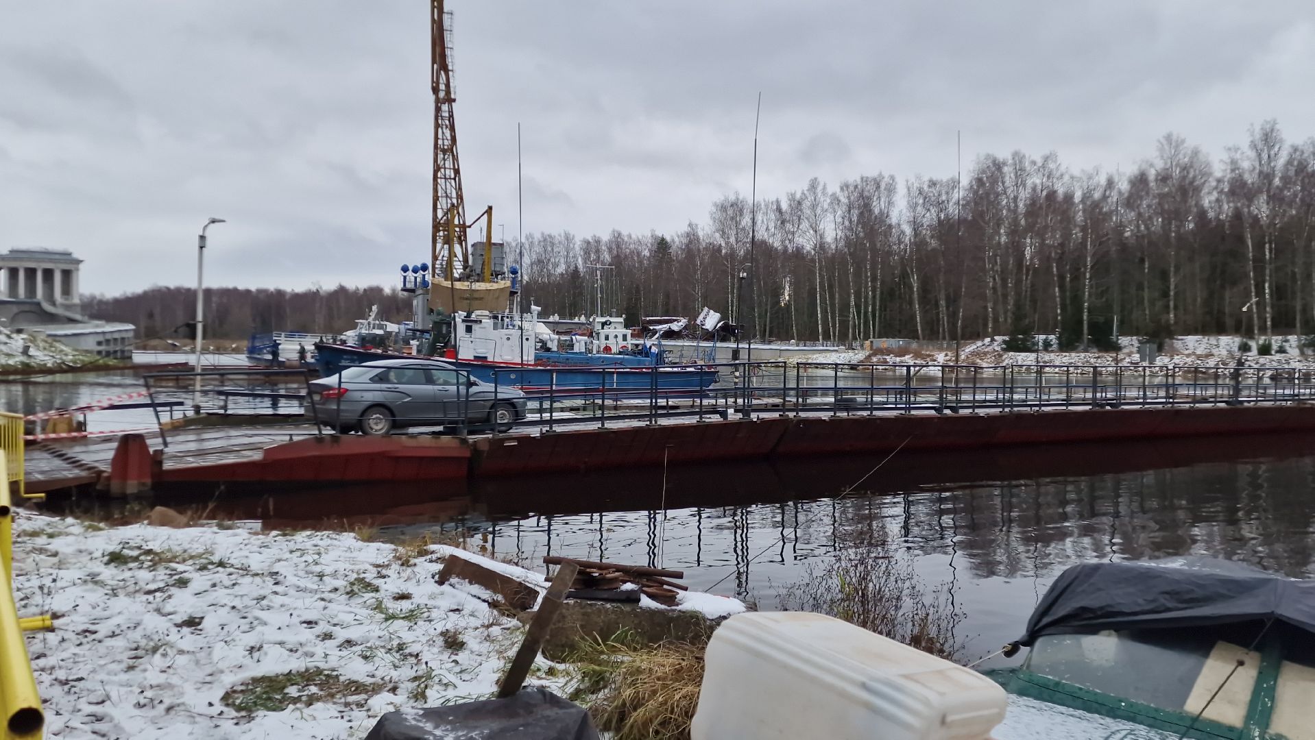 Дубна, Понтонныймост,