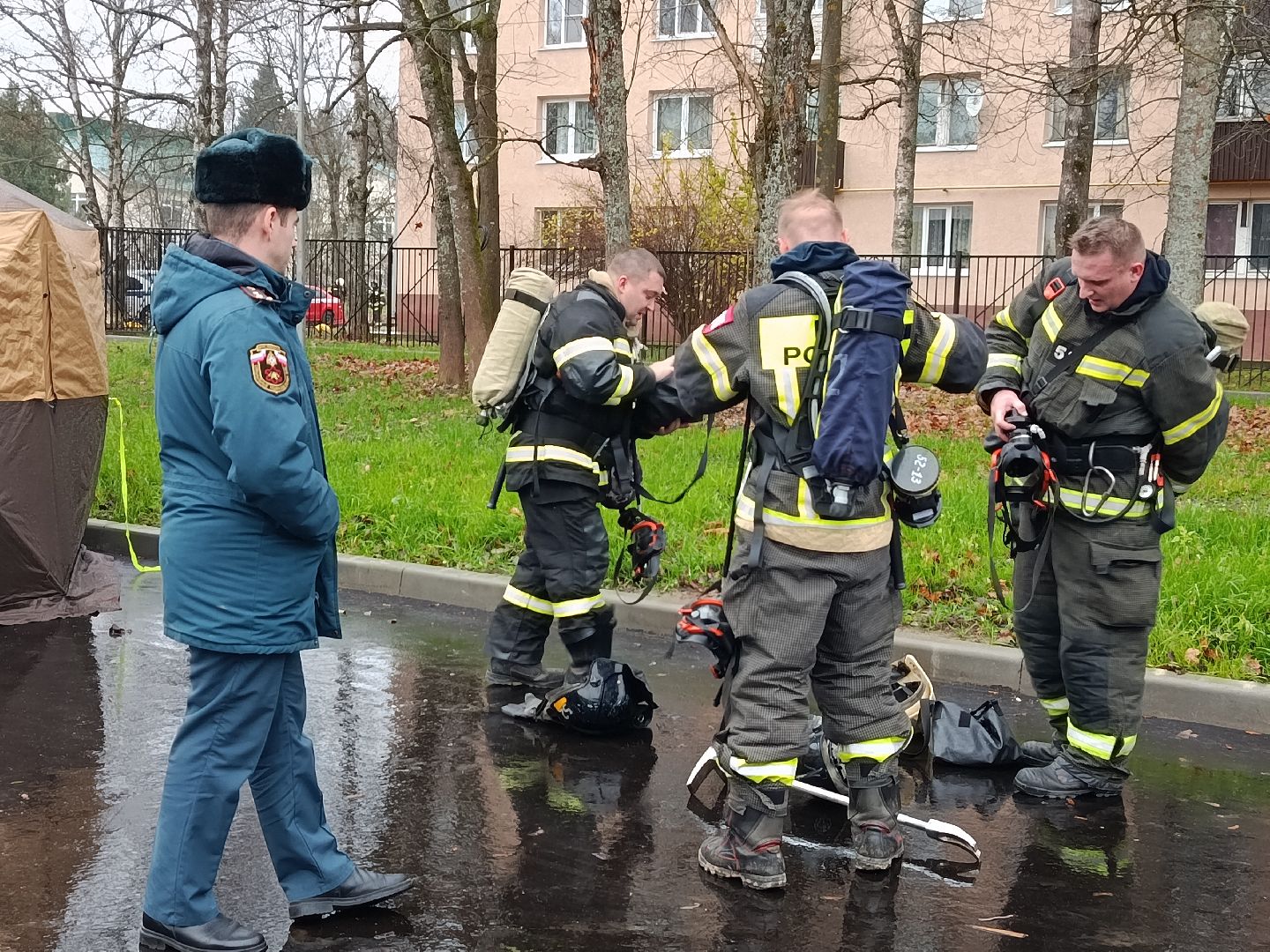 городской округ восход, пожарно-тактические учения, школа, спч 52,