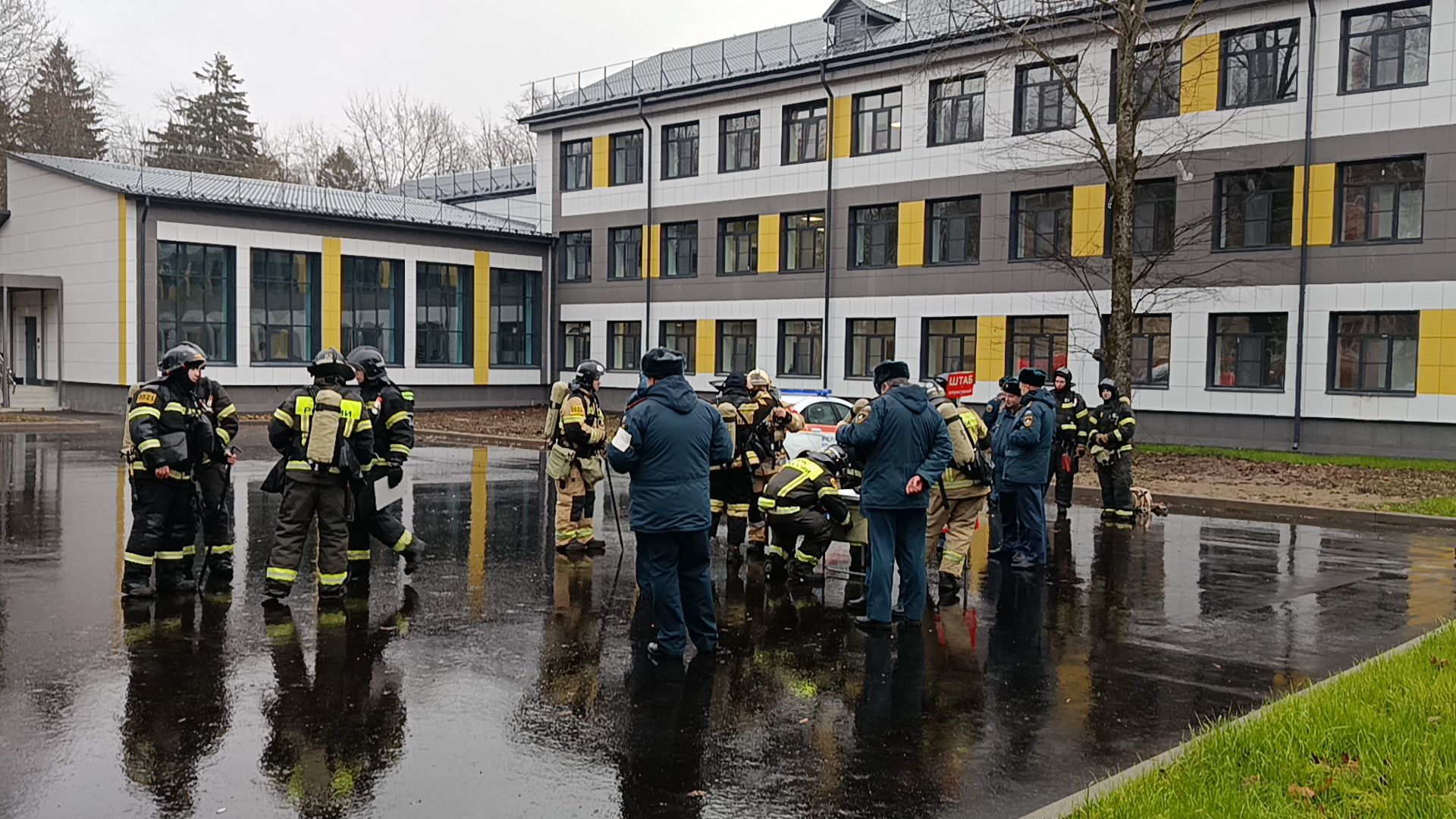 городской округ восход, пожарно-тактические учения, школа, спч 52,