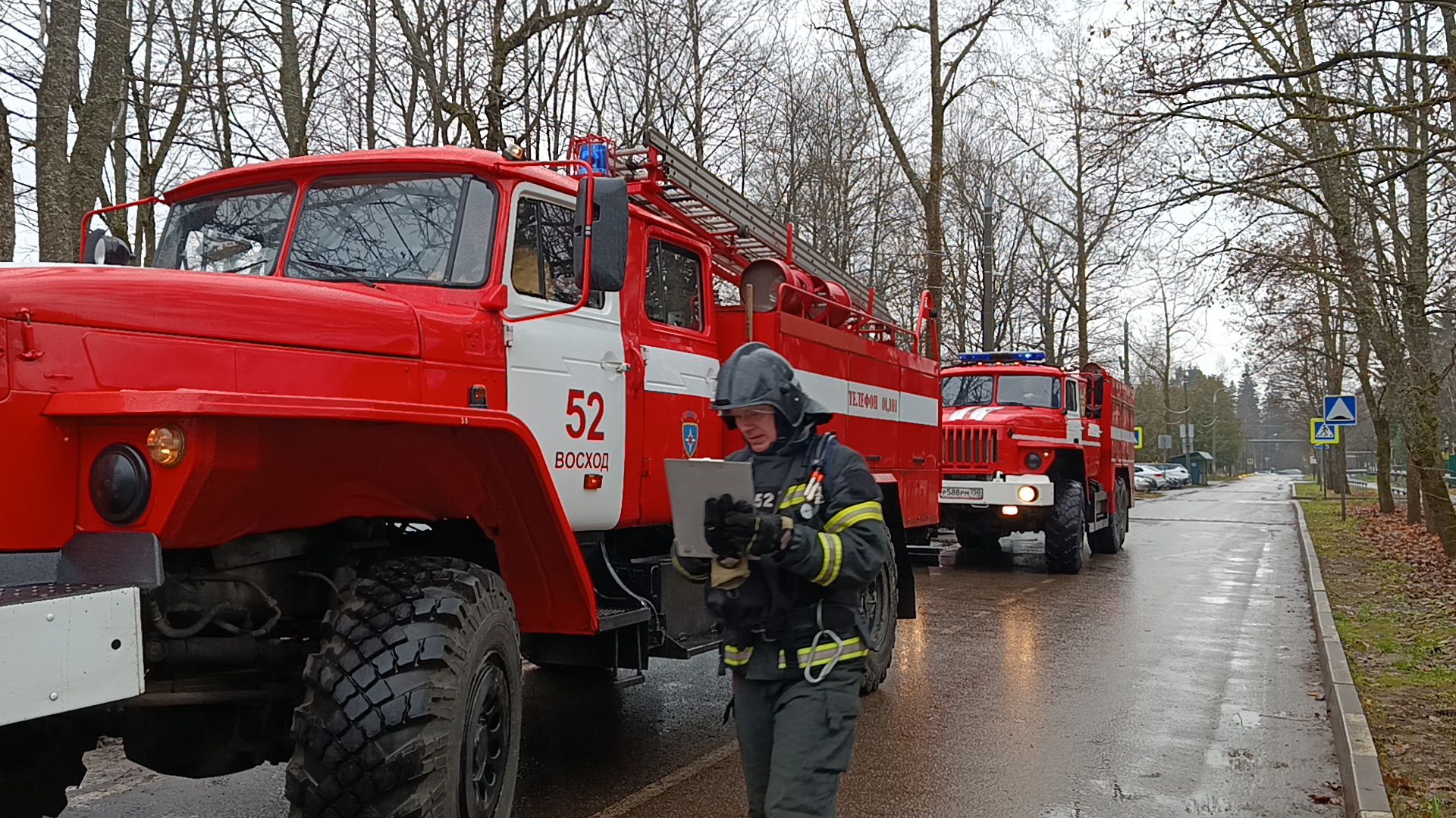 городской округ восход, пожарно-тактические учения, школа, спч 52,