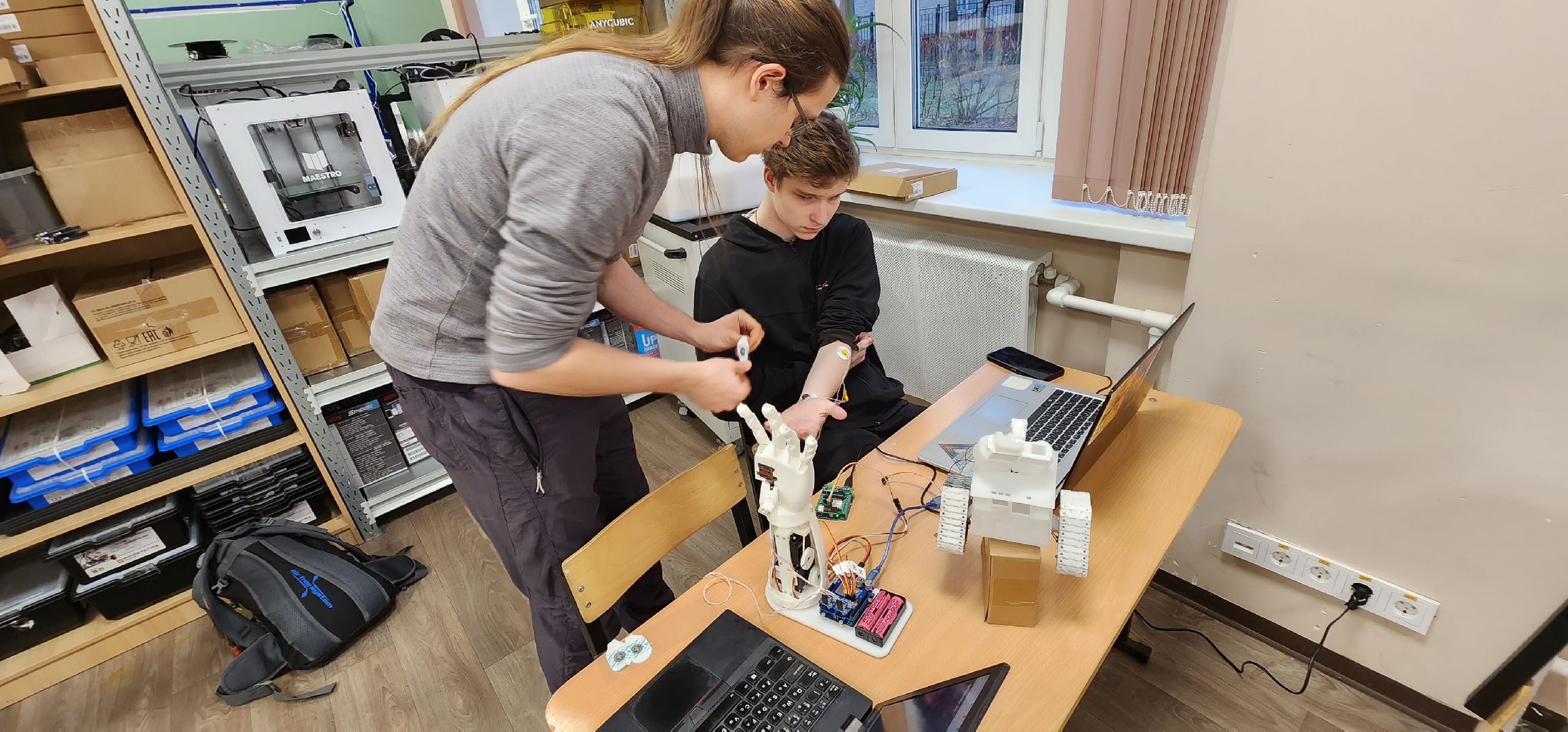 долгопрудный, физмат-лицей, робототехника, роборорука,кружок робототехники,