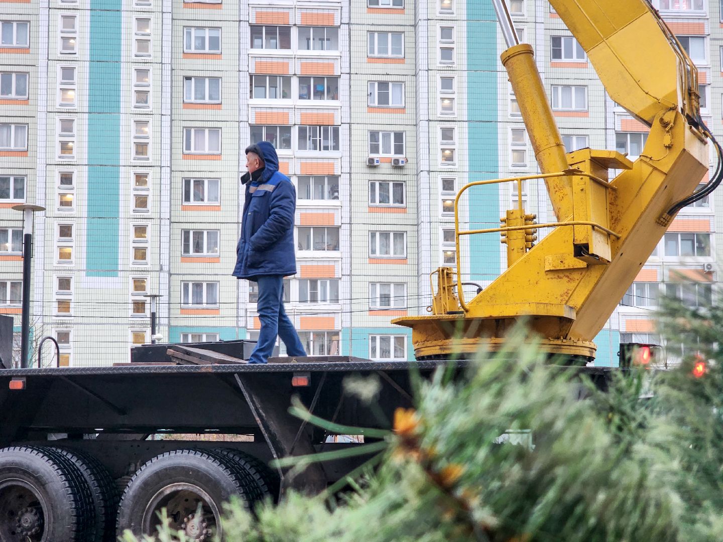 Подольск, Новогодняя елка, Благоустройство, Украшение города, подольский комбинат благоустройства,