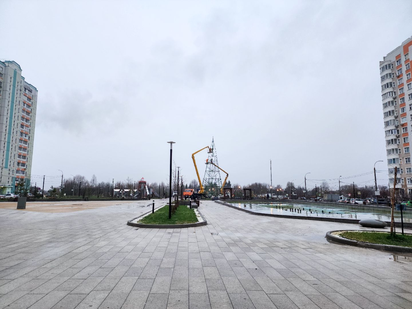 Подольск, Новогодняя елка, Благоустройство, Украшение города, подольский комбинат благоустройства,