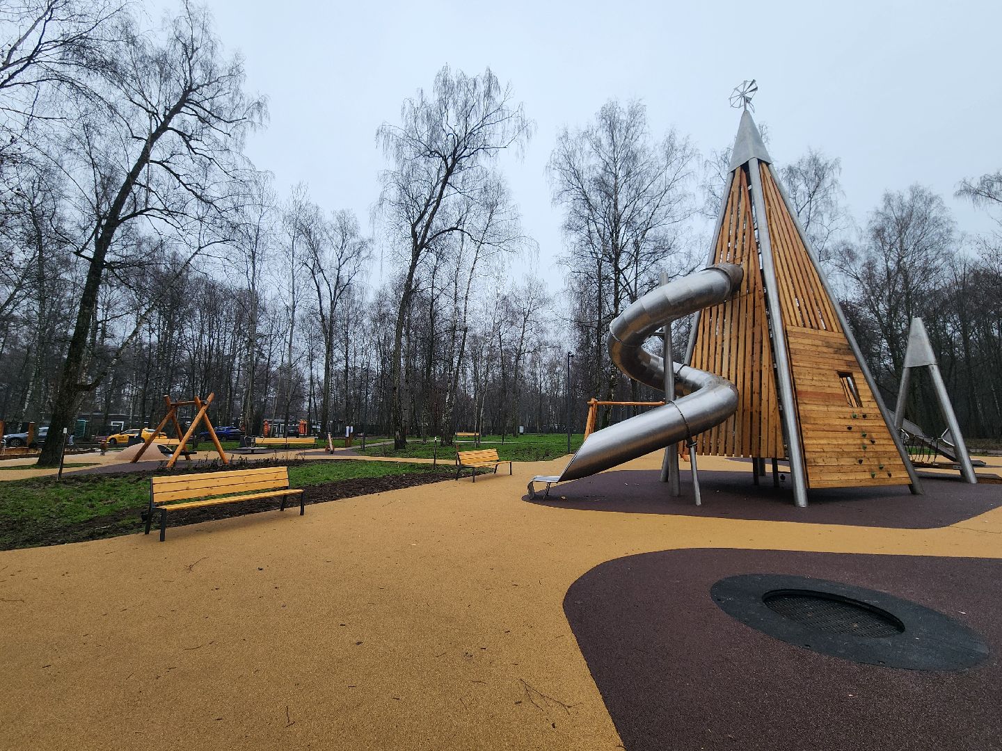 Подольск , парк березки, Благоустройство ,