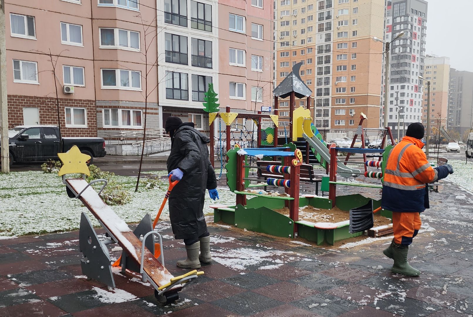 Уборка снега , Благоустройство, снегоуборочная кампания, Звенигород,