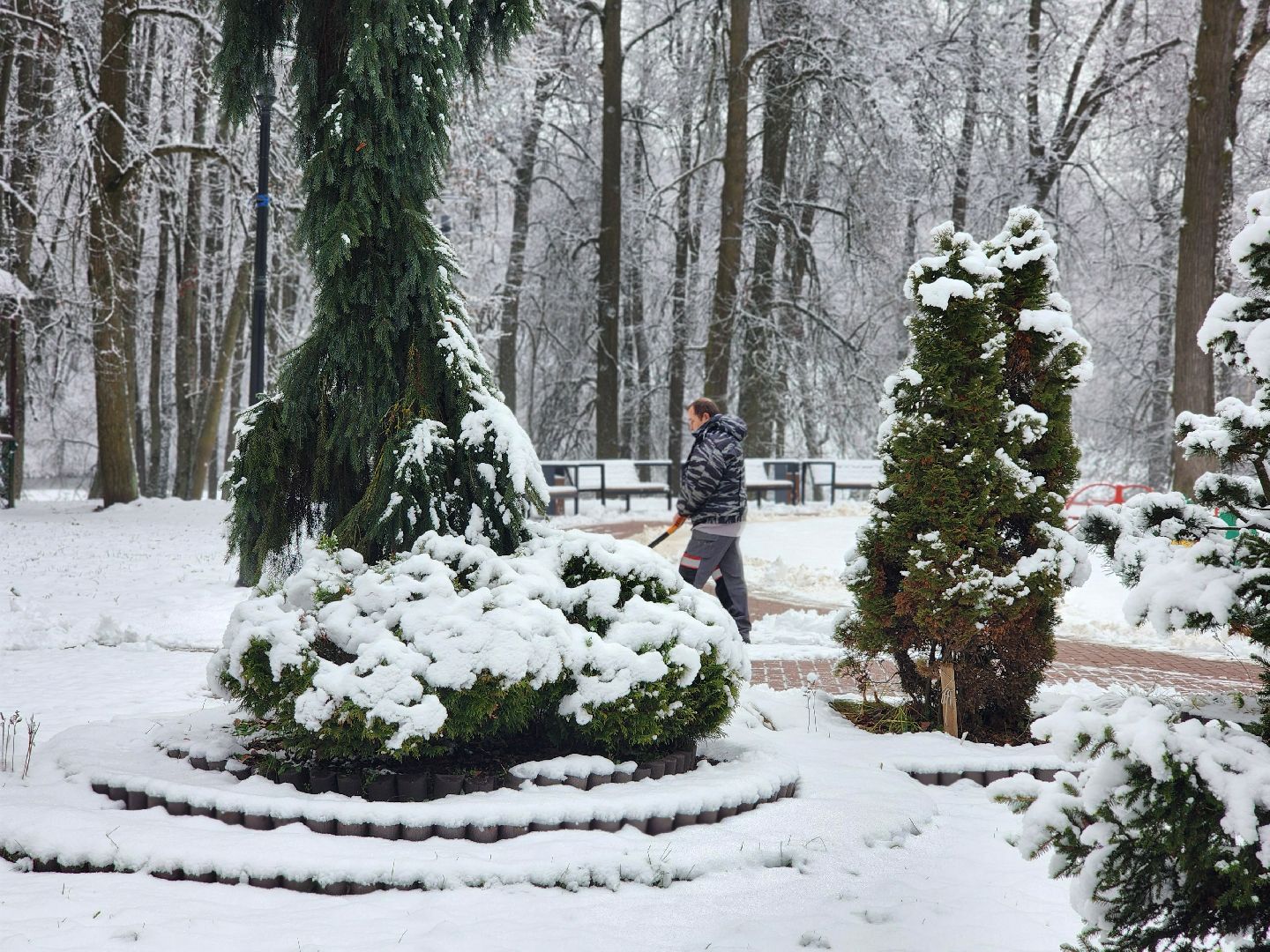 сергиев посад, сергиево-посадский городской округ, парк скитские пруды, лесопарк загорское море, зима в подмосковье,  каток, зимний сезон в парке, зимний досуг,