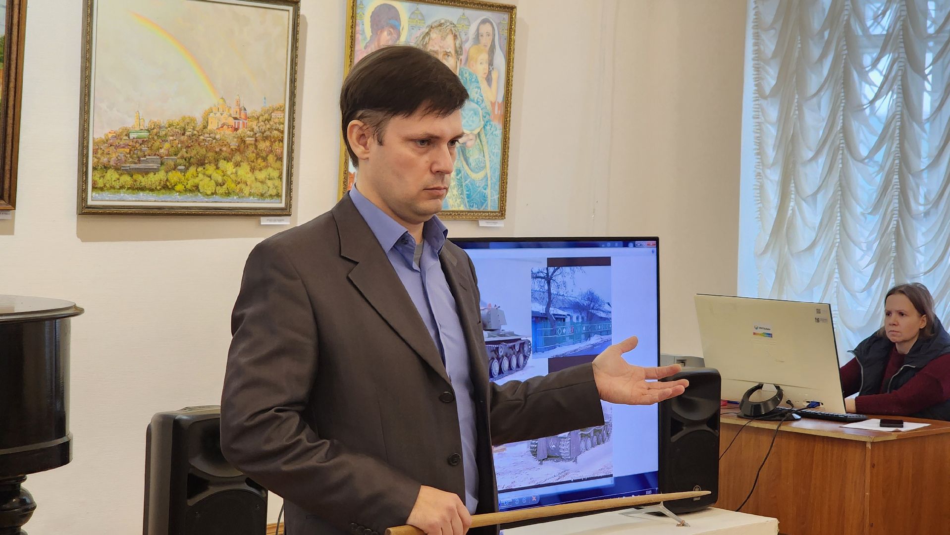 кашира, музей, выставка, вов, битва за москву, диорама,