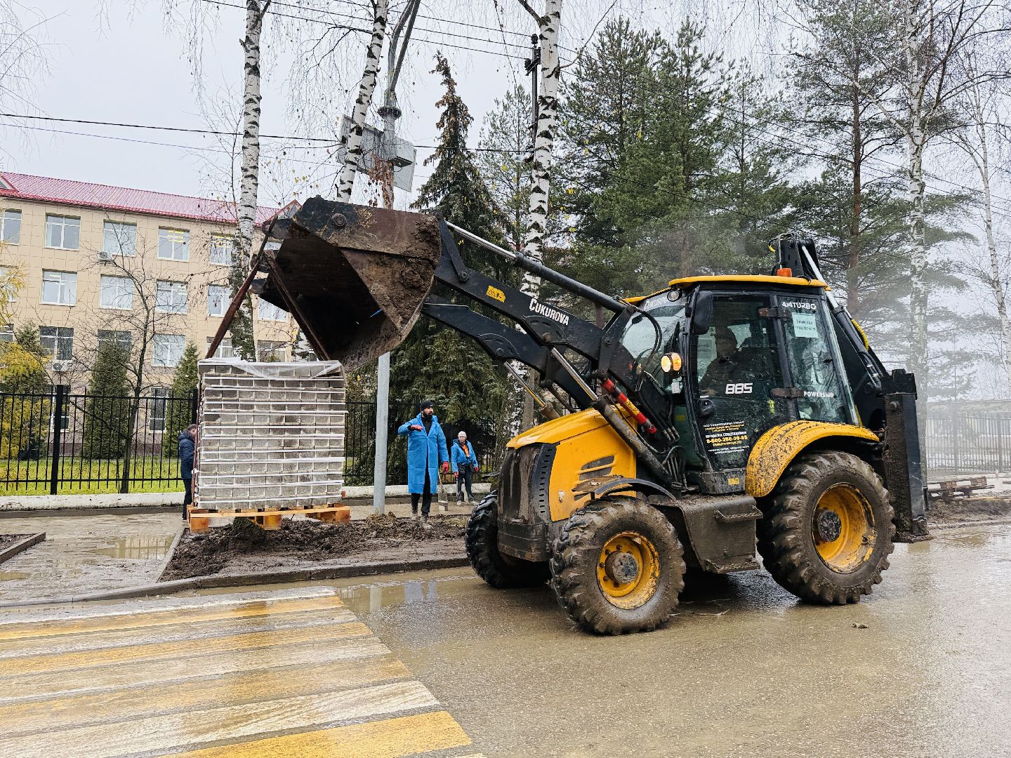 строительство тротуара, гжель, электроизолятор, мбу содержание и благоустройство, раменское,