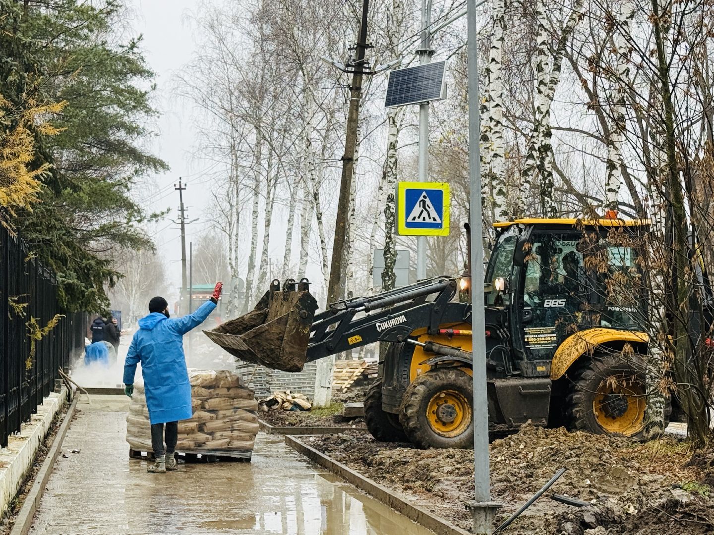 строительство тротуара, гжель, электроизолятор, мбу содержание и благоустройство, раменское,