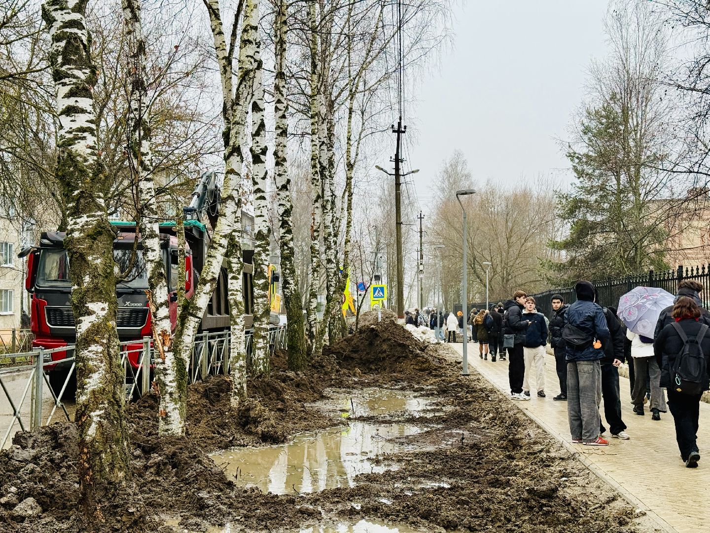 строительство тротуара, гжель, электроизолятор, мбу содержание и благоустройство, раменское,