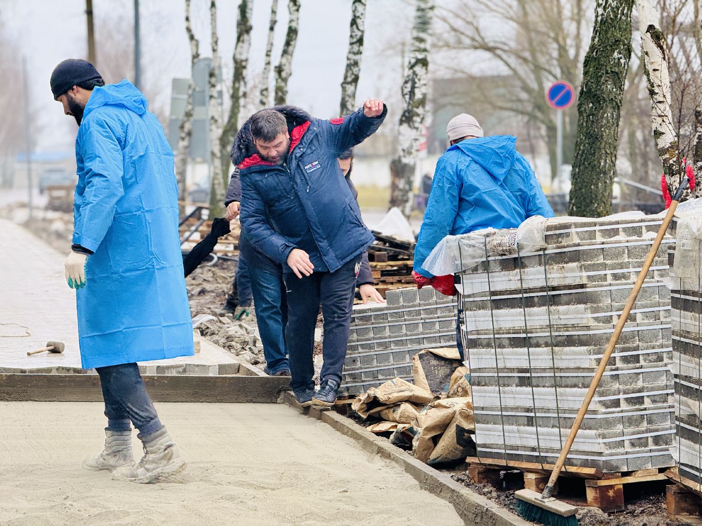 строительство тротуара, гжель, электроизолятор, мбу содержание и благоустройство, раменское,