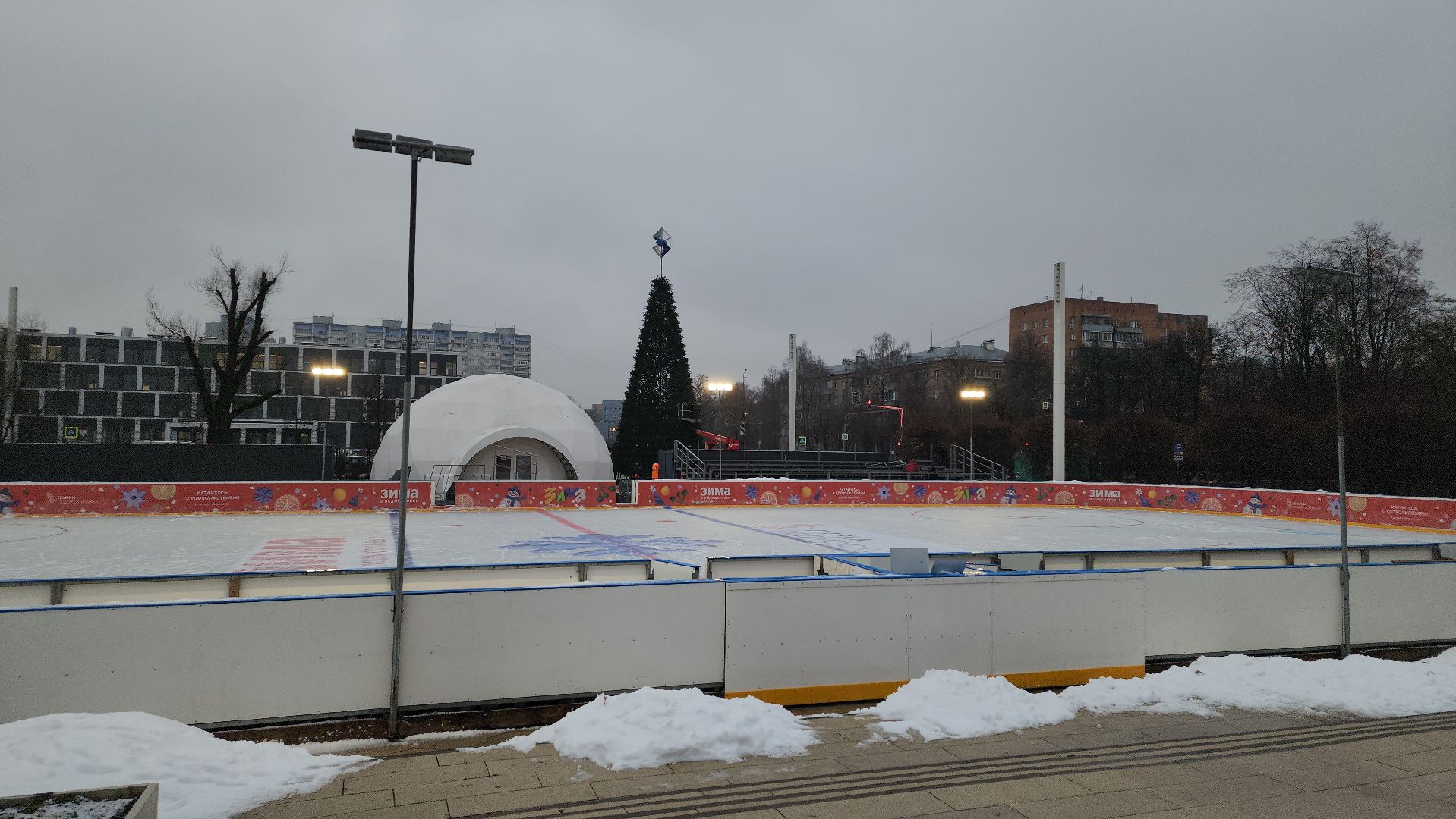 мытищи, установка елки,