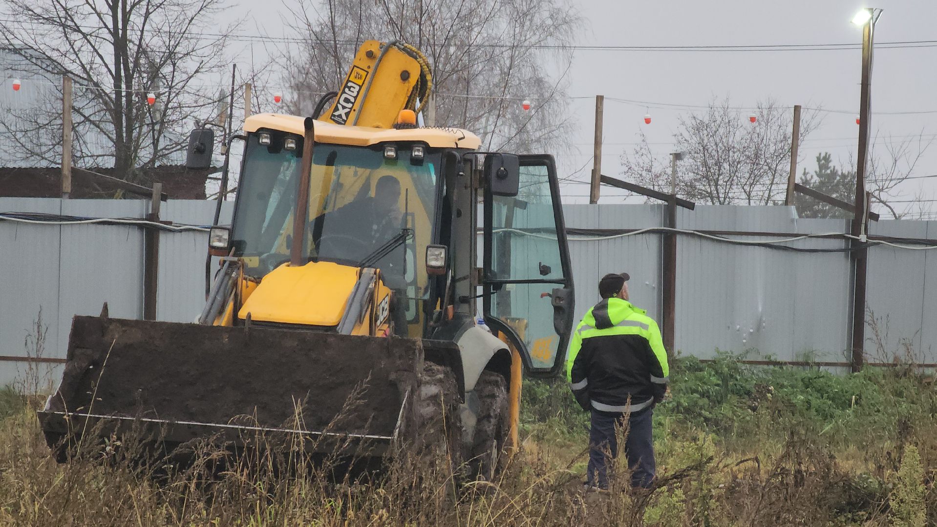 кашира, строительство, фок, ледовая арена, земляные работы, экскаватор,