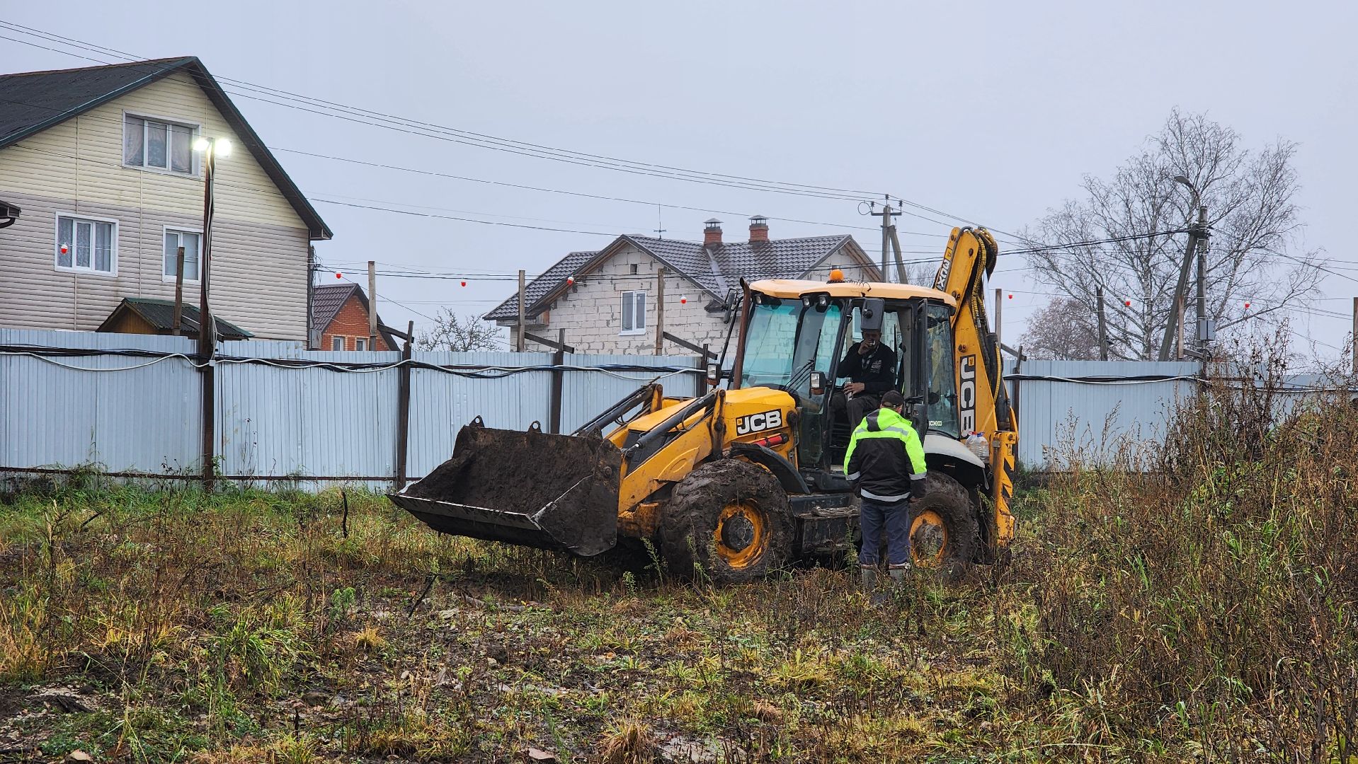 кашира, строительство, фок, ледовая арена, земляные работы, экскаватор,