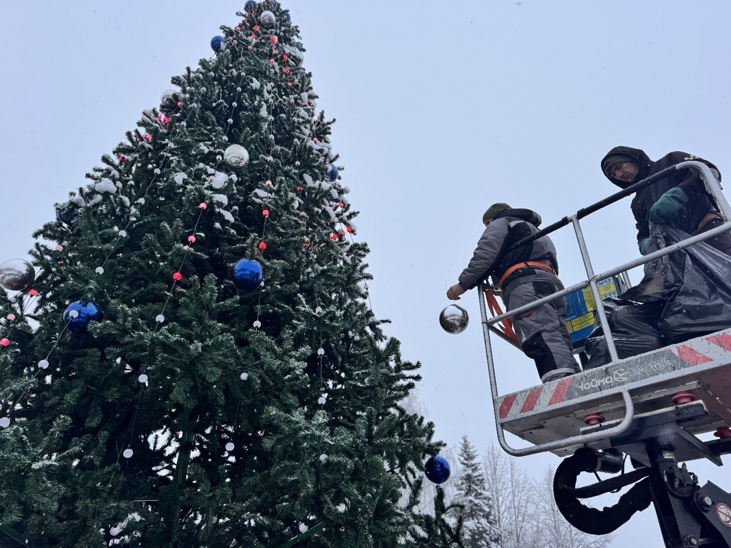 шаховская, ёлка, новогодние украшения,