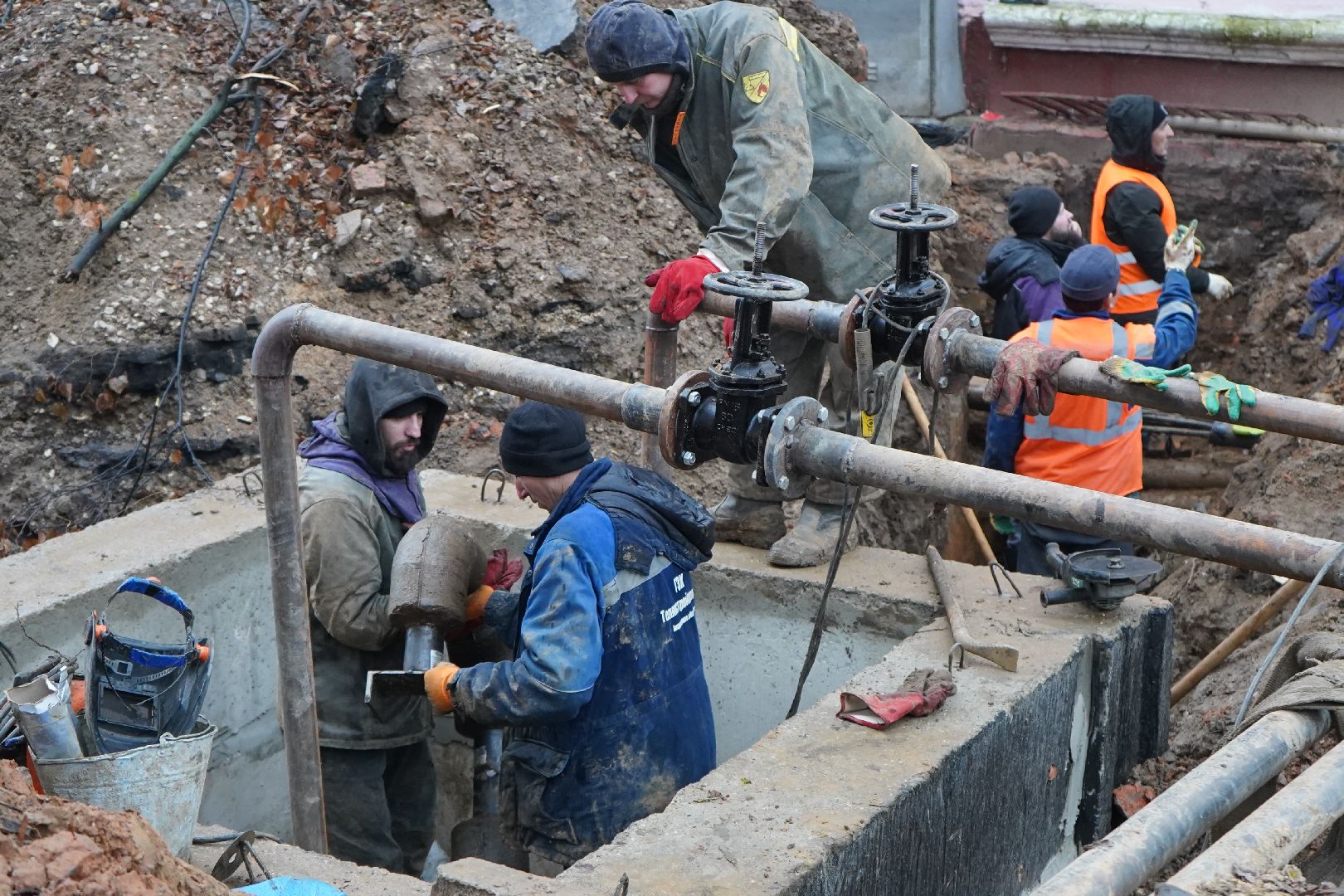 ступино, теплосети, ремонт,