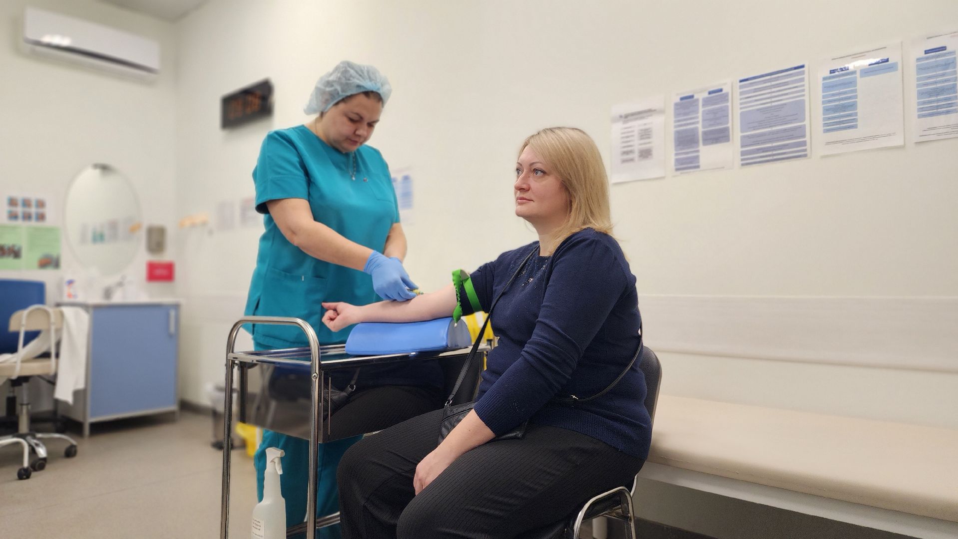 домодедово, подмосковье , медицина, диспансеризация, блок диспансеризации, анемия, анализ, здравоохранение,