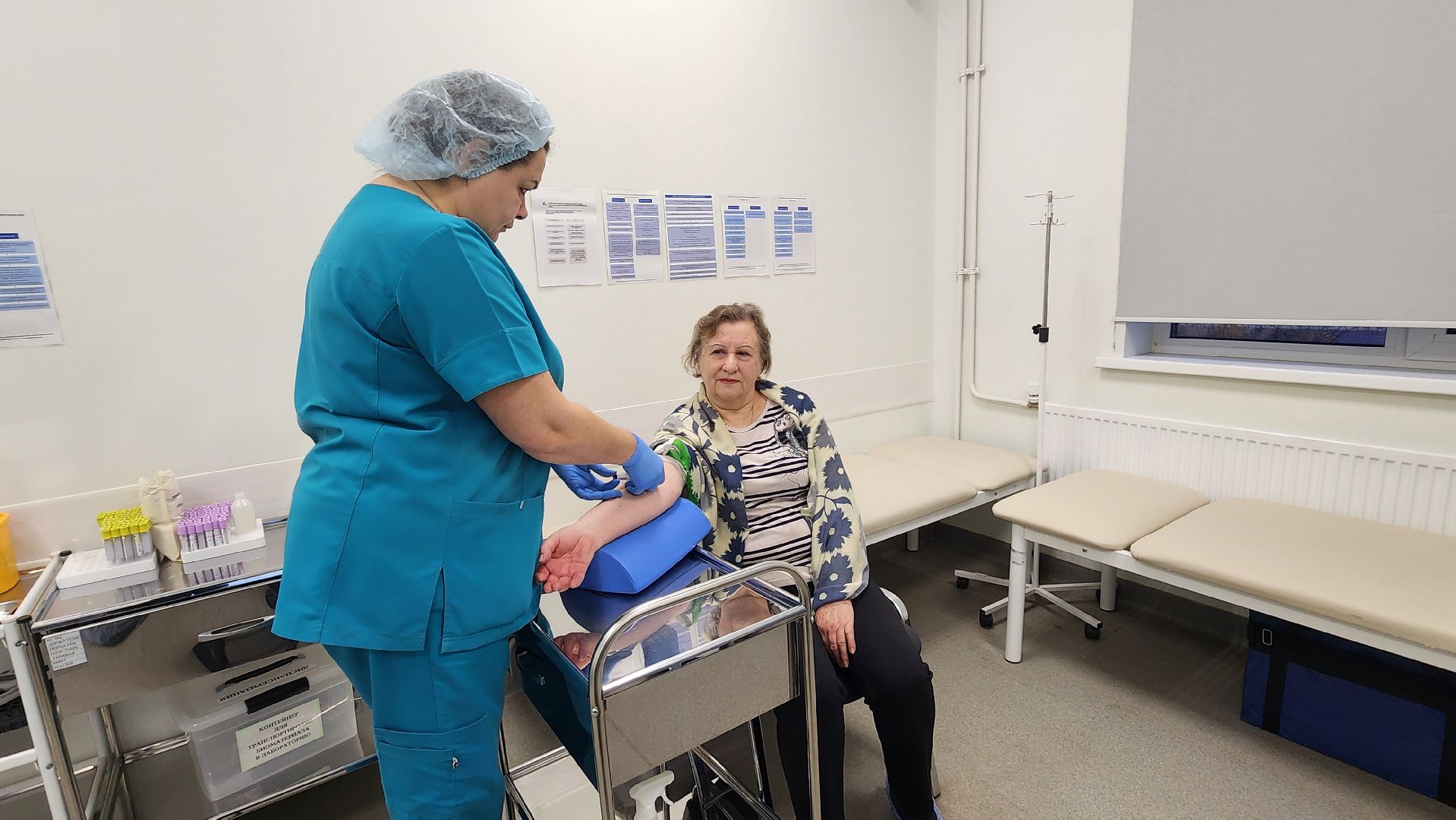 домодедово, подмосковье , медицина, диспансеризация, блок диспансеризации, анемия, анализ, здравоохранение,