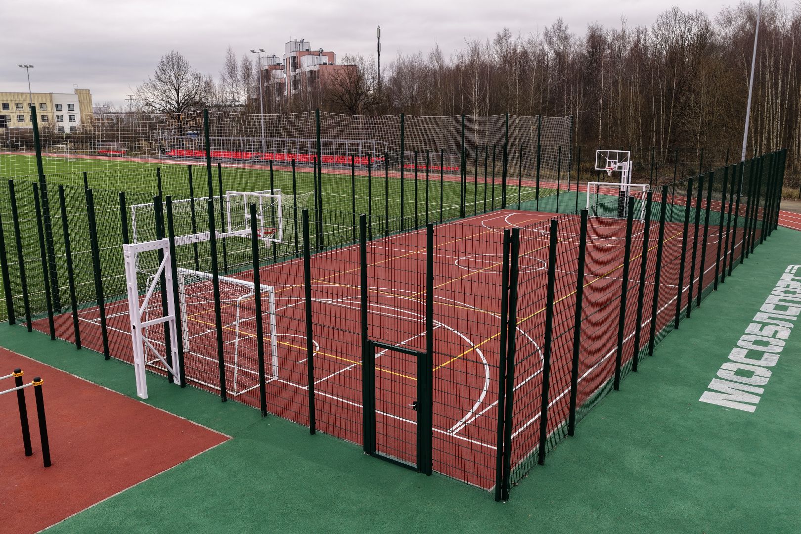 видео с коптера, стадион авангард, спорт в солнечногорске,