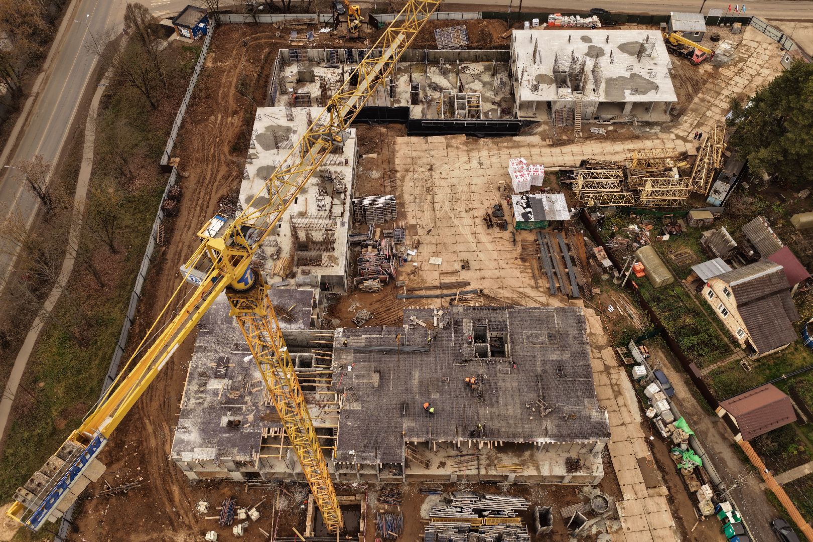 видео с коптера, дом в поварово, дом для переселенцев солнечногорск,