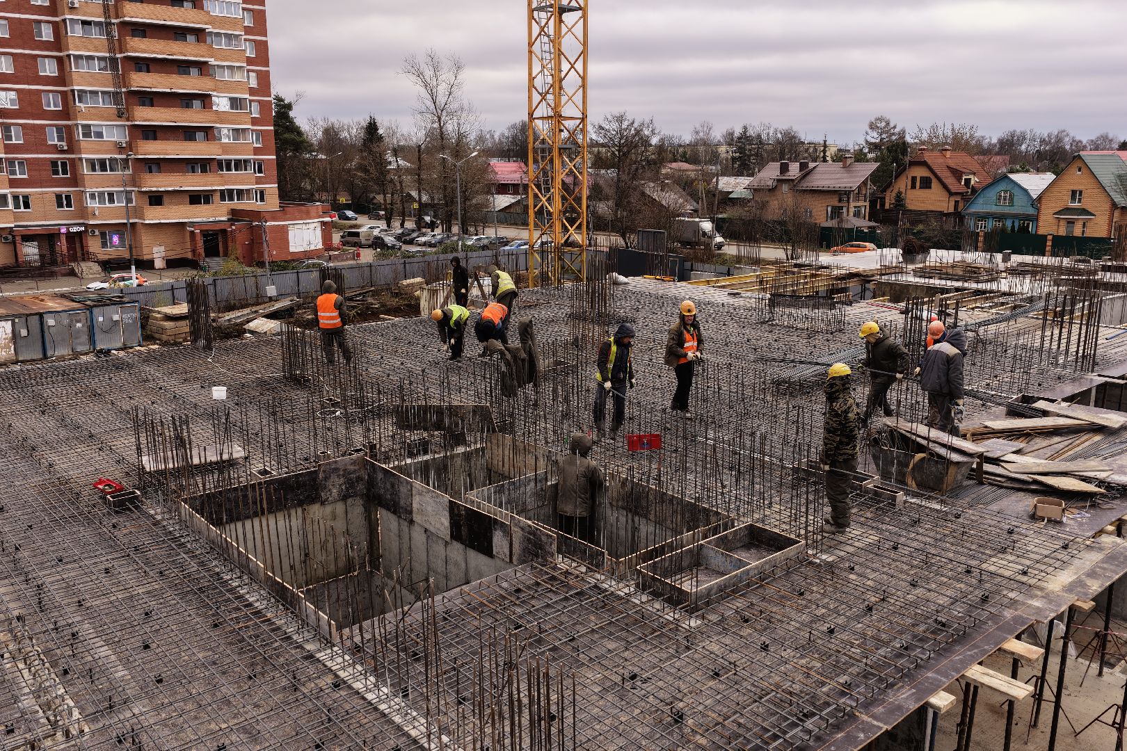 видео с коптера, дом в поварово, дом для переселенцев солнечногорск,
