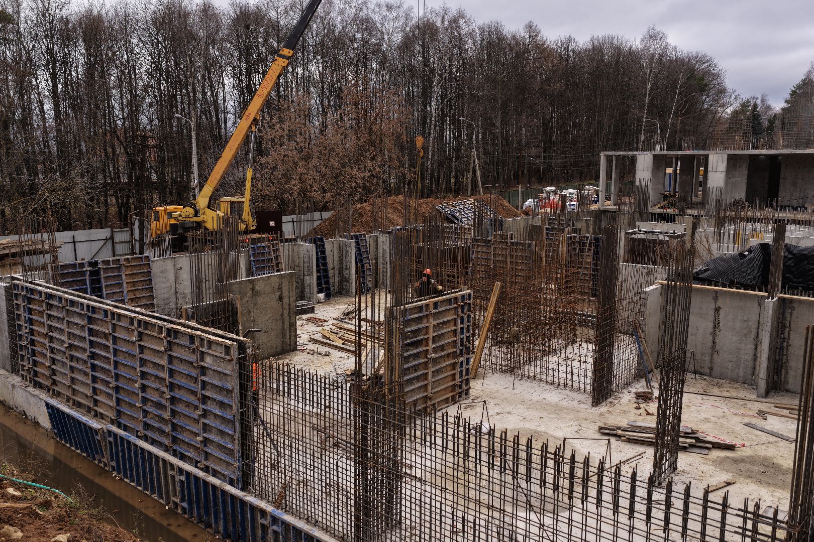 видео с коптера, дом в поварово, дом для переселенцев солнечногорск,