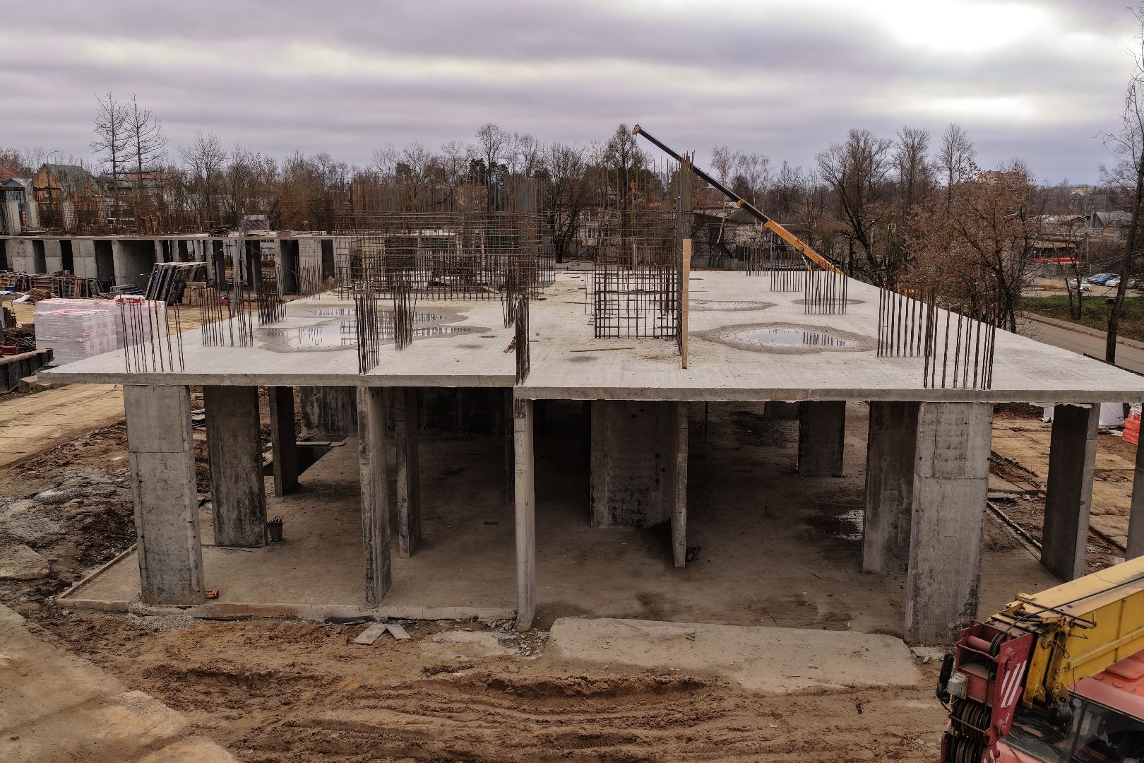 видео с коптера, дом в поварово, дом для переселенцев солнечногорск,