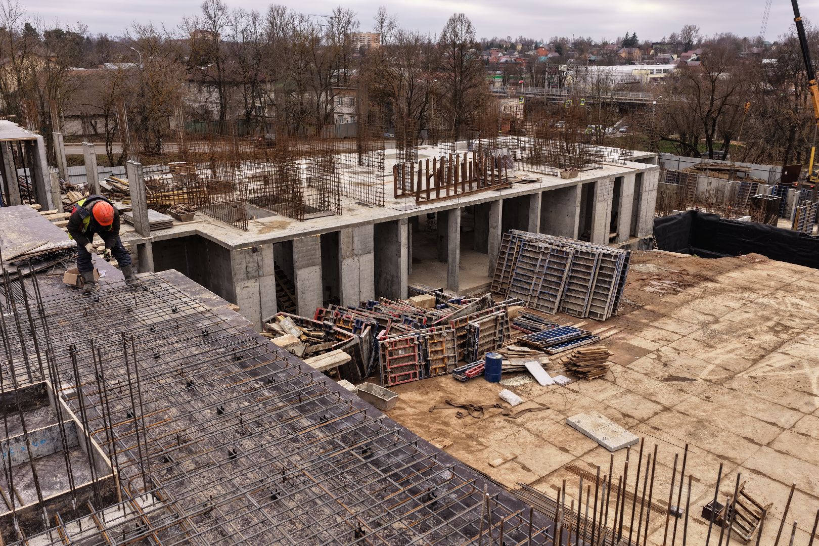 видео с коптера, дом в поварово, дом для переселенцев солнечногорск,