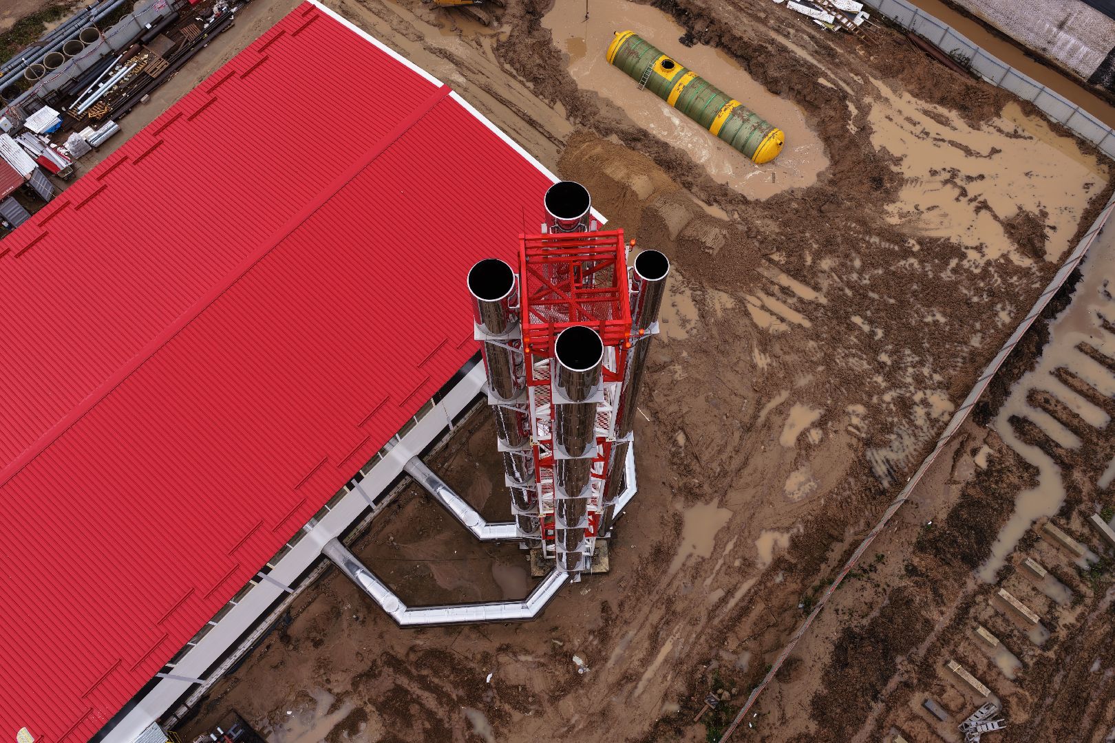 видео с коптера, котельная в солнечногорске, новая котельная,