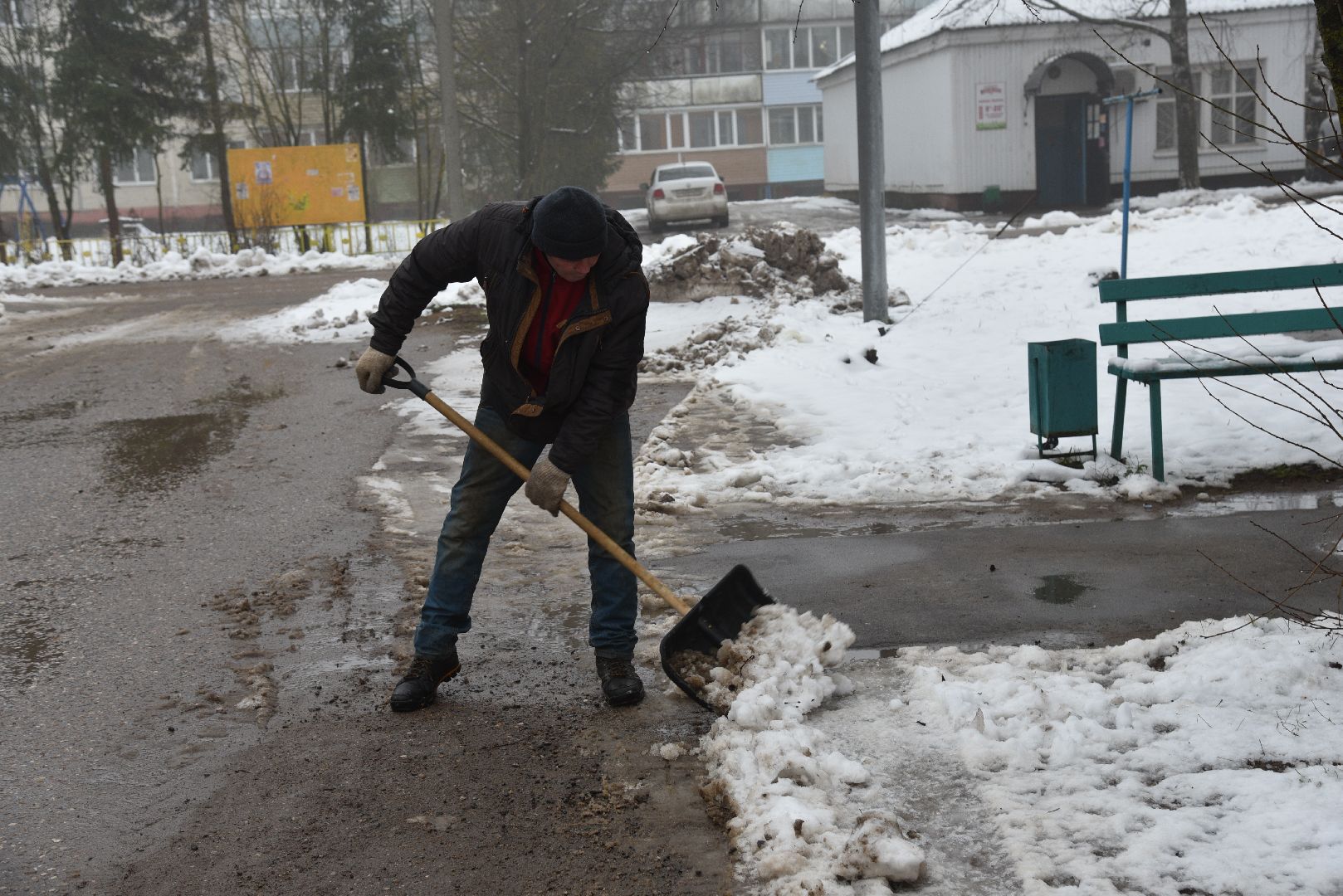 лотошино, новолотошино, уборка снега, благоустройство,