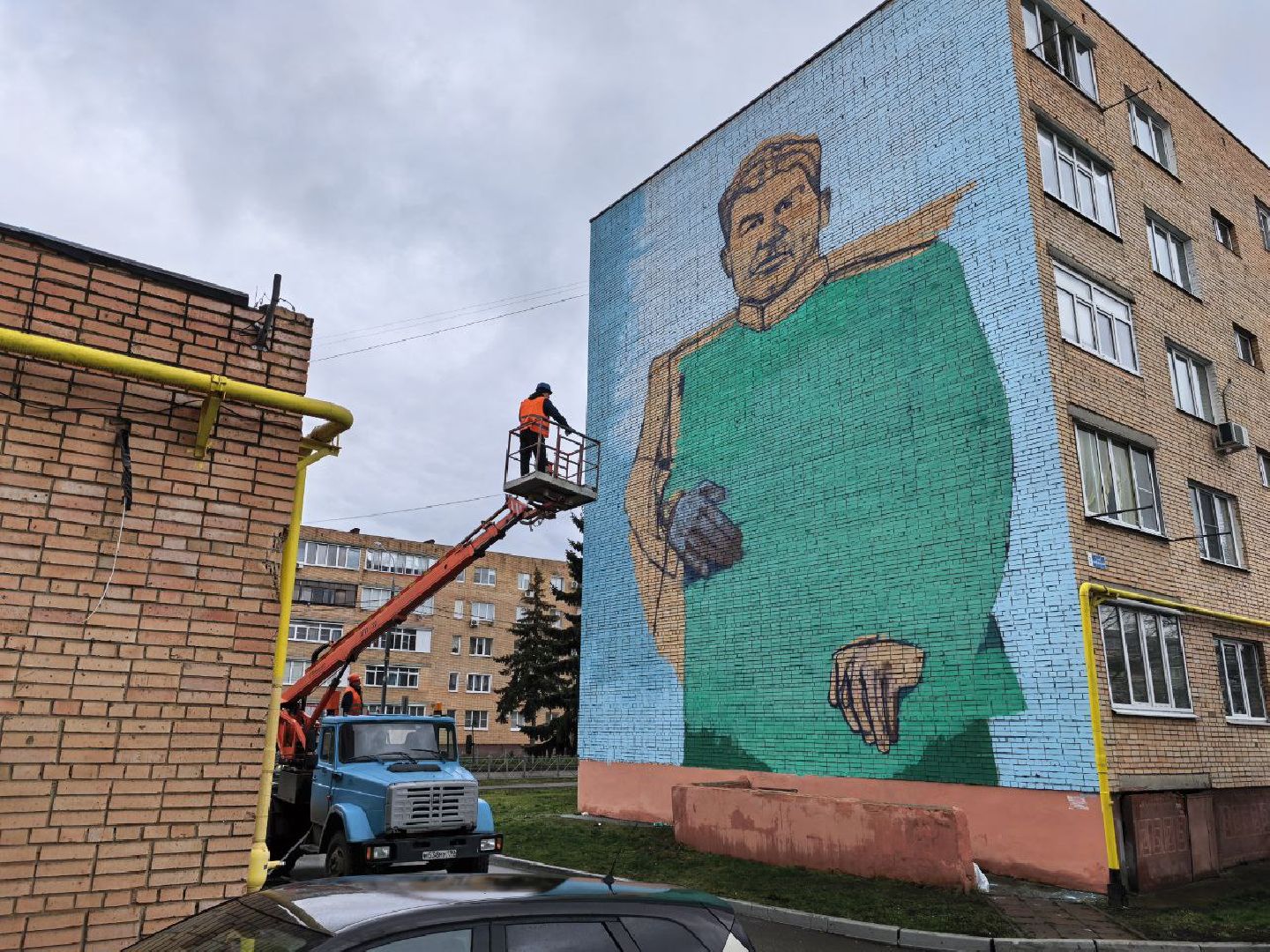 серебряные пруды, мурал чуйков, маршал чуйков,