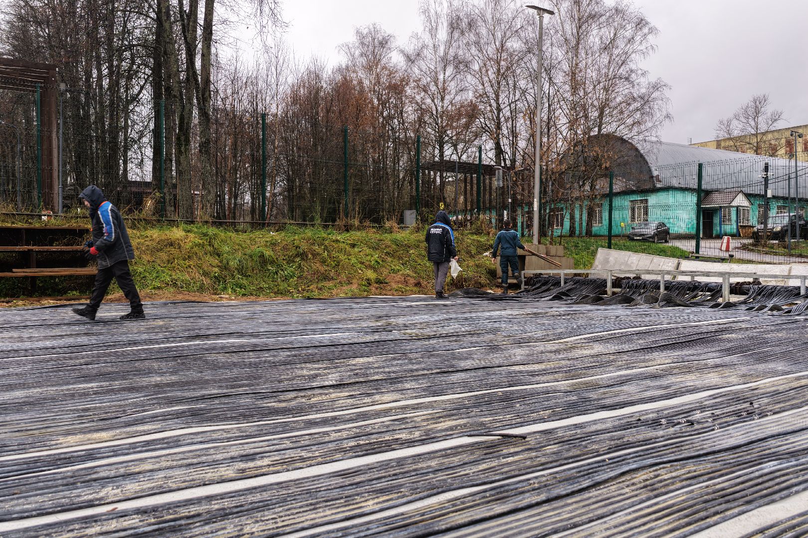 видео с коптера, каток в солнечногорске,зима в подмосковье,