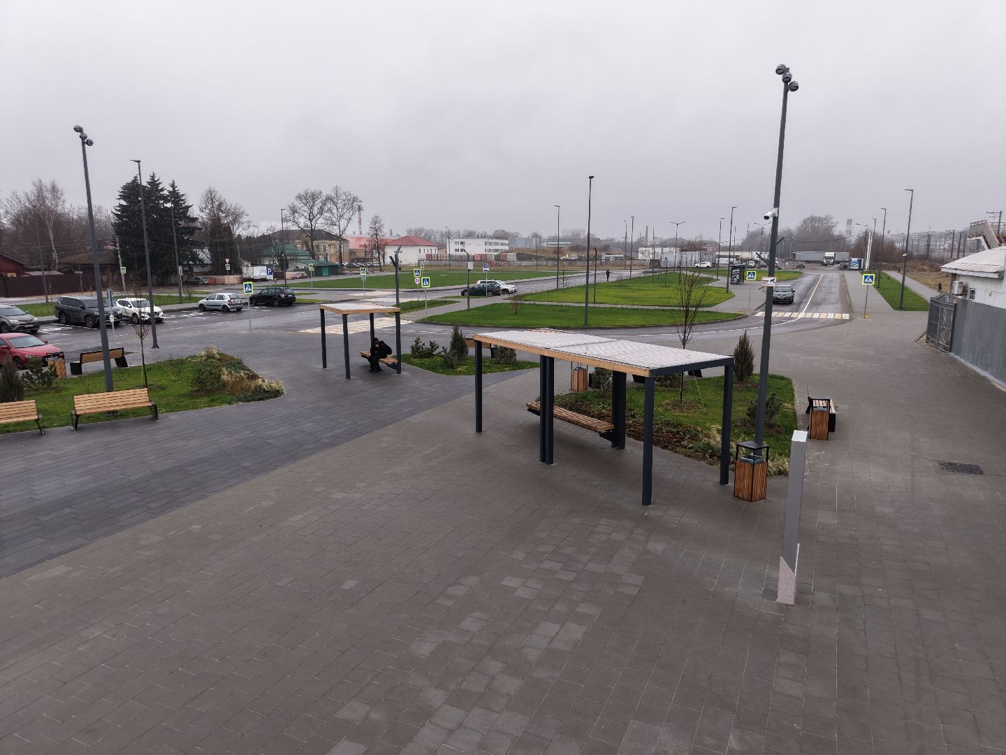 видео с коптера, привокзальная площадь павловский посад, благоустройство в павлово-посадском,