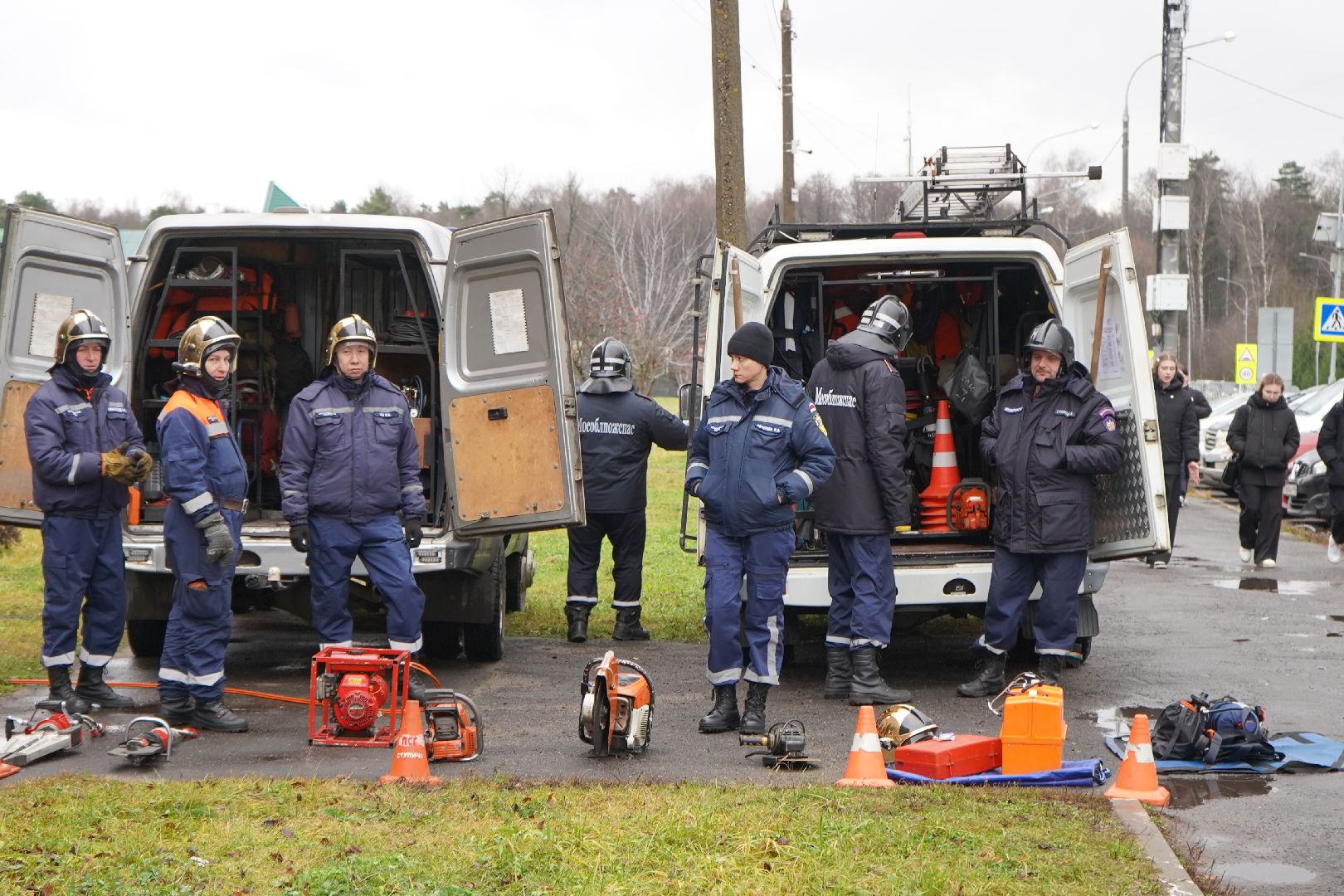 мчс, ступино, спасатели, пожарные, школьники, гражданская оборона, 112, еддс,