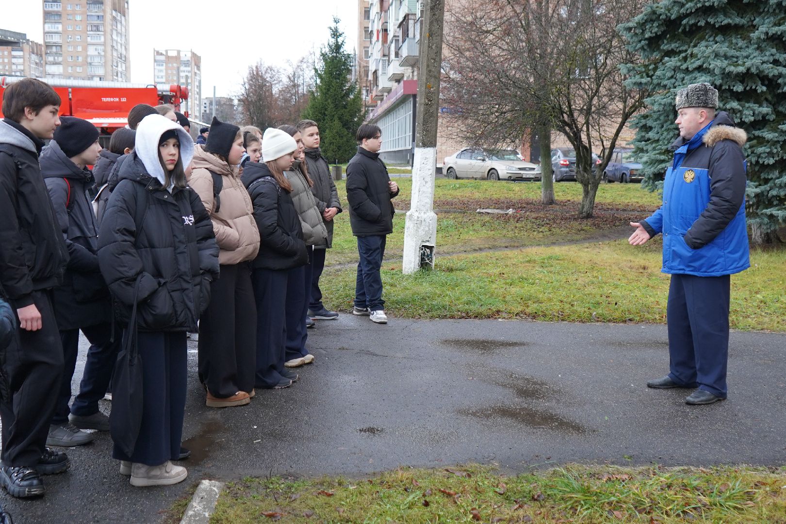 мчс, ступино, спасатели, пожарные, школьники, гражданская оборона, 112, еддс,