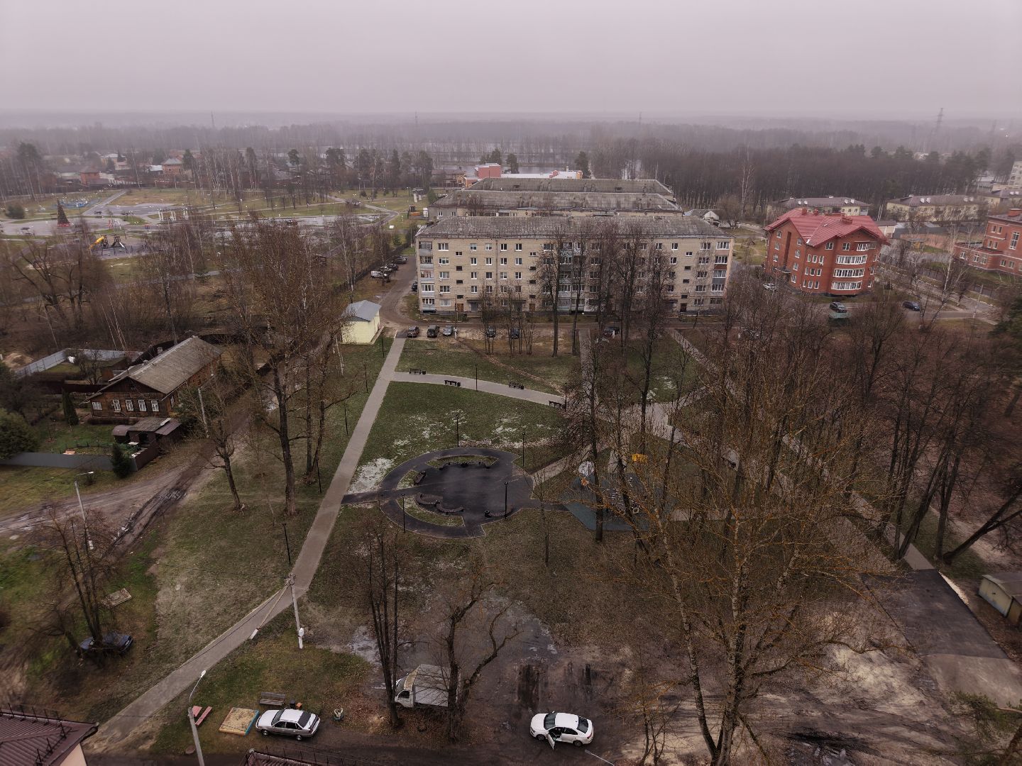 видео с коптера, благоустройство в павлово-посадском, благоустройство в электрогорске,