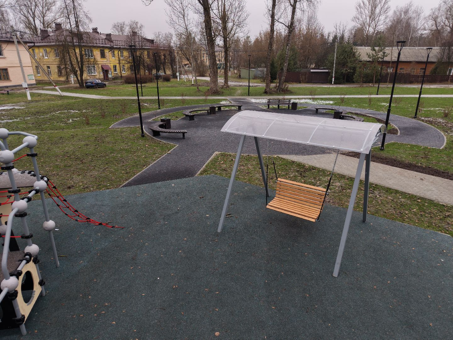 видео с коптера, благоустройство в павлово-посадском, благоустройство в электрогорске,