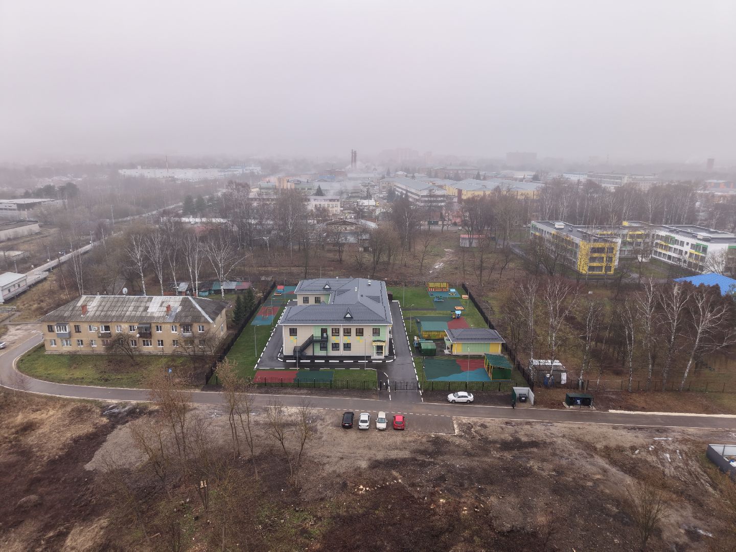 видео с коптера, детский сад 15 павловский посад,